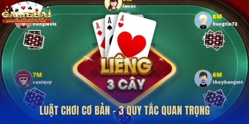 Ba quy tắc nền tảng quyết định ván bài liêng