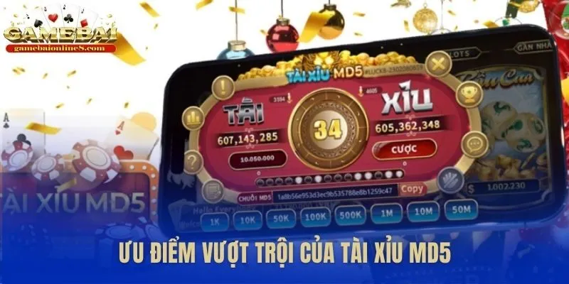 Tài xỉu MD5 trao quyền kiểm soát và sự minh bạch tuyệt đối